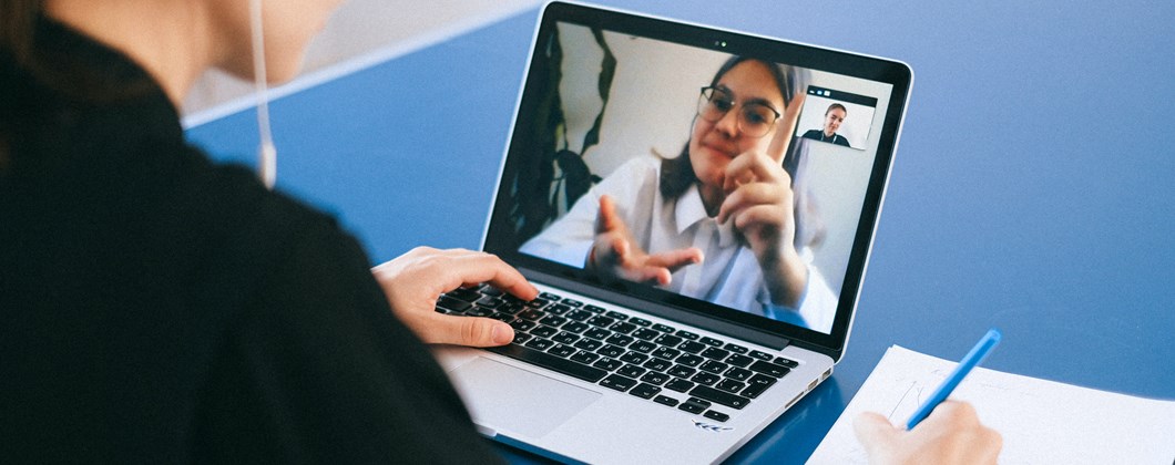 New insurance expert being hired over video call