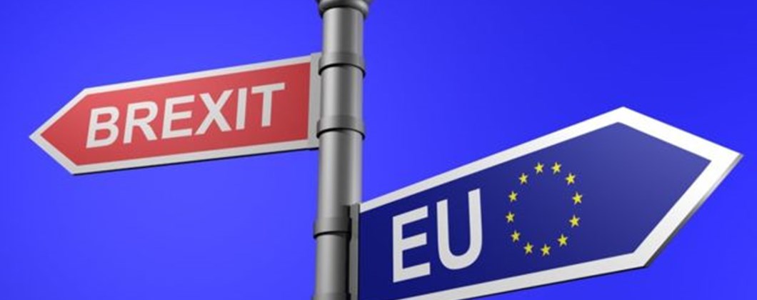 Signpost showing Brexit and EU